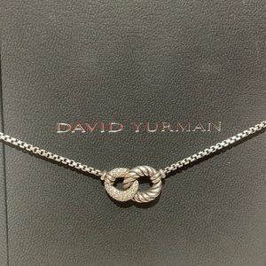 David Yurman Belmont Curb Necklace w/ Diamonds